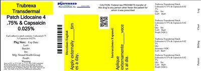 Trubrexa Transdermal Patch Lidocaine 475%  Capsaicin 0025% (Trubrexa Pouch)